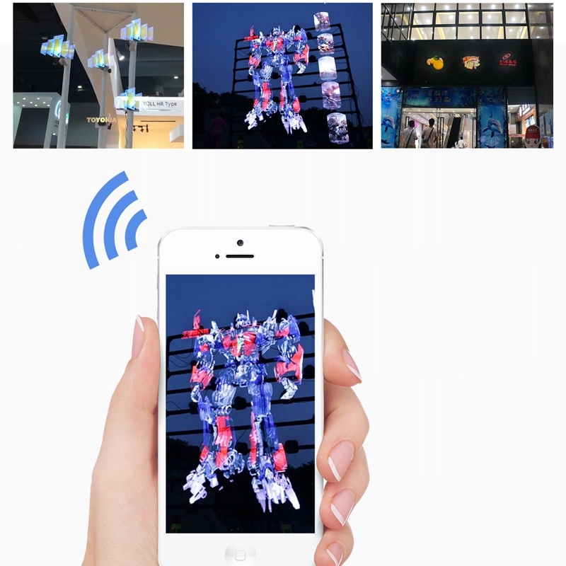 640px 3d Hologram Diy Advertising Display Led Fan Projector For Store