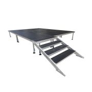Height Adjustable Portable Aluminum Leg Anti Slip Stage Platform For Events