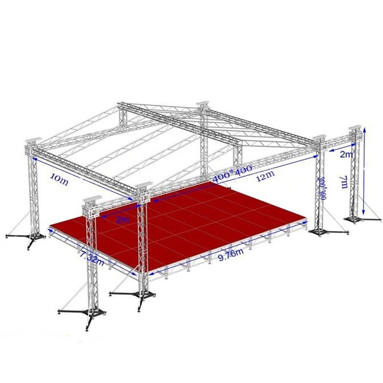 outdoor event lighting truss system | aluminum black lighting truss | aluminum truss system