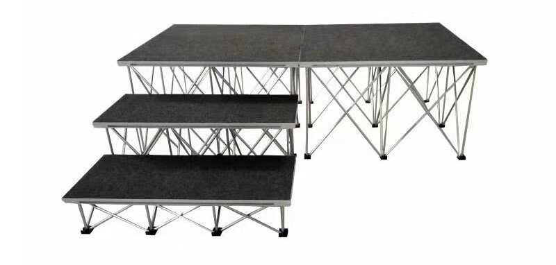 4x4 portable stage platform | portable stage risers | collapsible stage platform