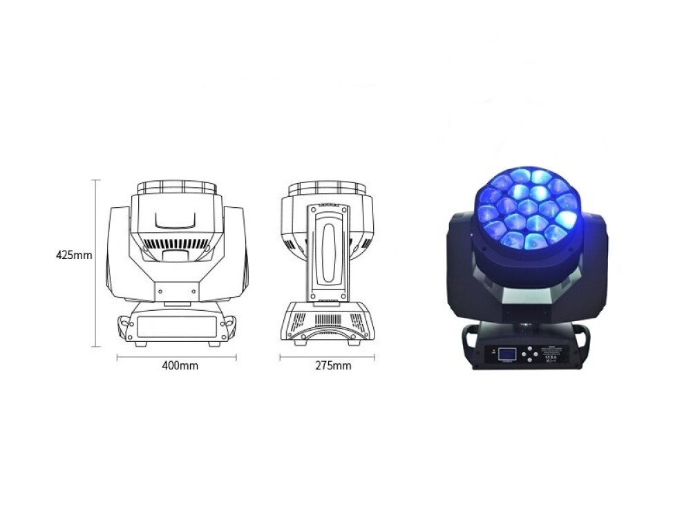 LED Moving Head 19x15W | Moving Head 19x15W | 19x15W Bee Eye