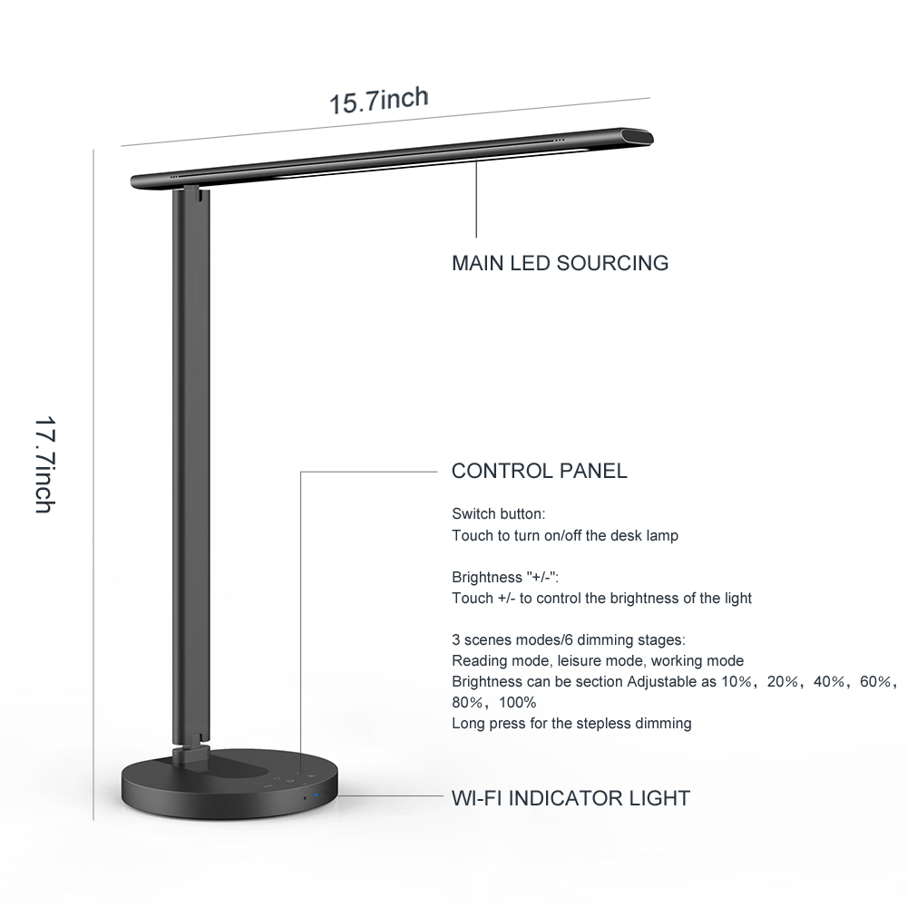 desk lamp with usb port from children
