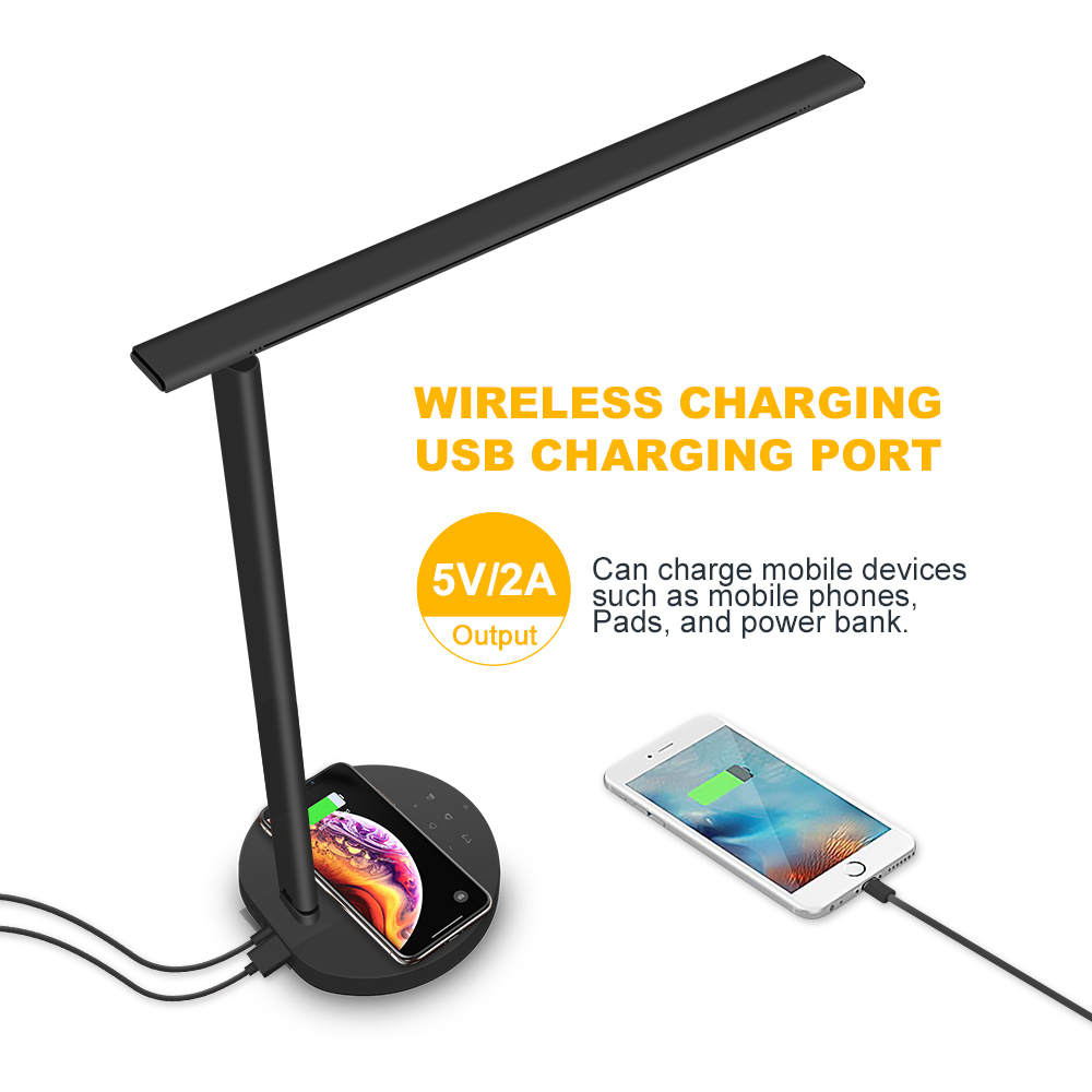 Wireless Charge Table Lamp for reading