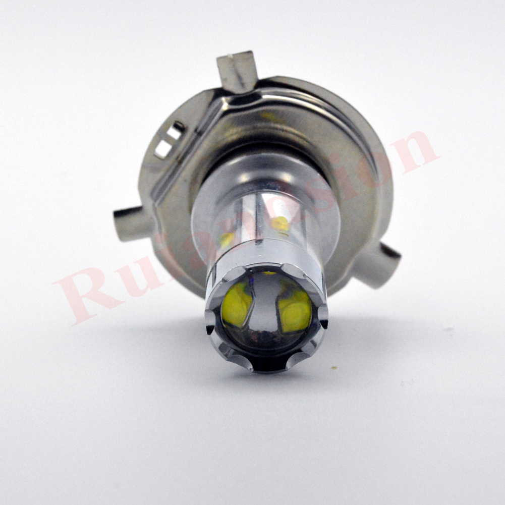 2x 40w H4 9003 Hb2 Cree Led 6000k White 1000lm Projector Fog