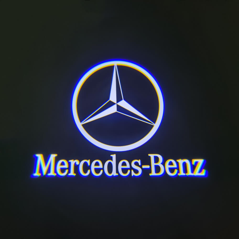 Qcdin For Mercedes Benz Eqc Led Car Welcome Light Door Logo Courtesy Lamp Projector Light For Mercedes Benz Eqc With Hd Logo