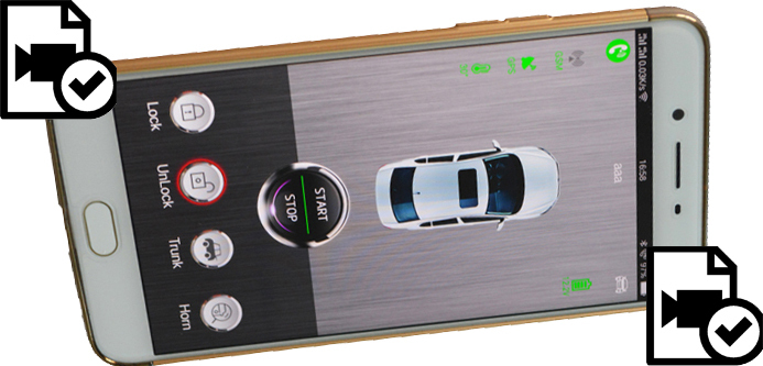 More cardot smart car alarm working and operation videos