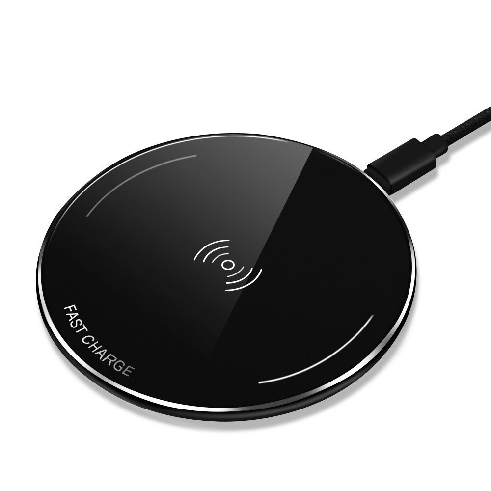 Qi Wireless Charger Fast Charging Black For iPhone 8/8 Plus/X Samsung S8 S7 10W