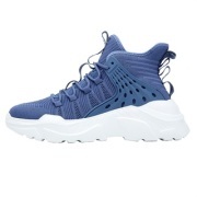 Fushiton Trainers Mens High Top Shoes Lightweight Platform Sneakers Breathable Comfortable 