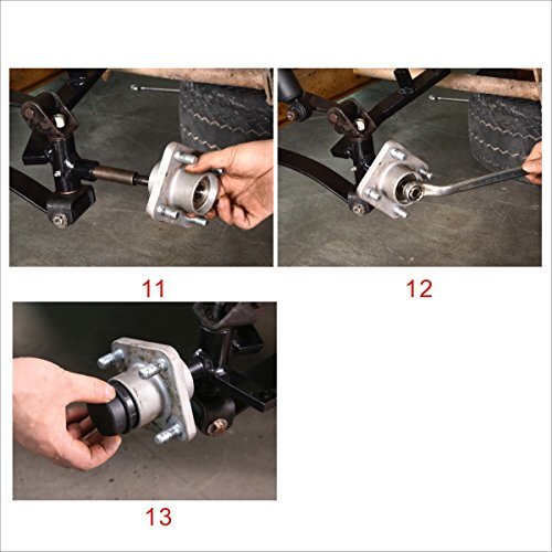 10L0L 102354201 DS Golf Cart Spindle Assembly Driver Side 6110 hub