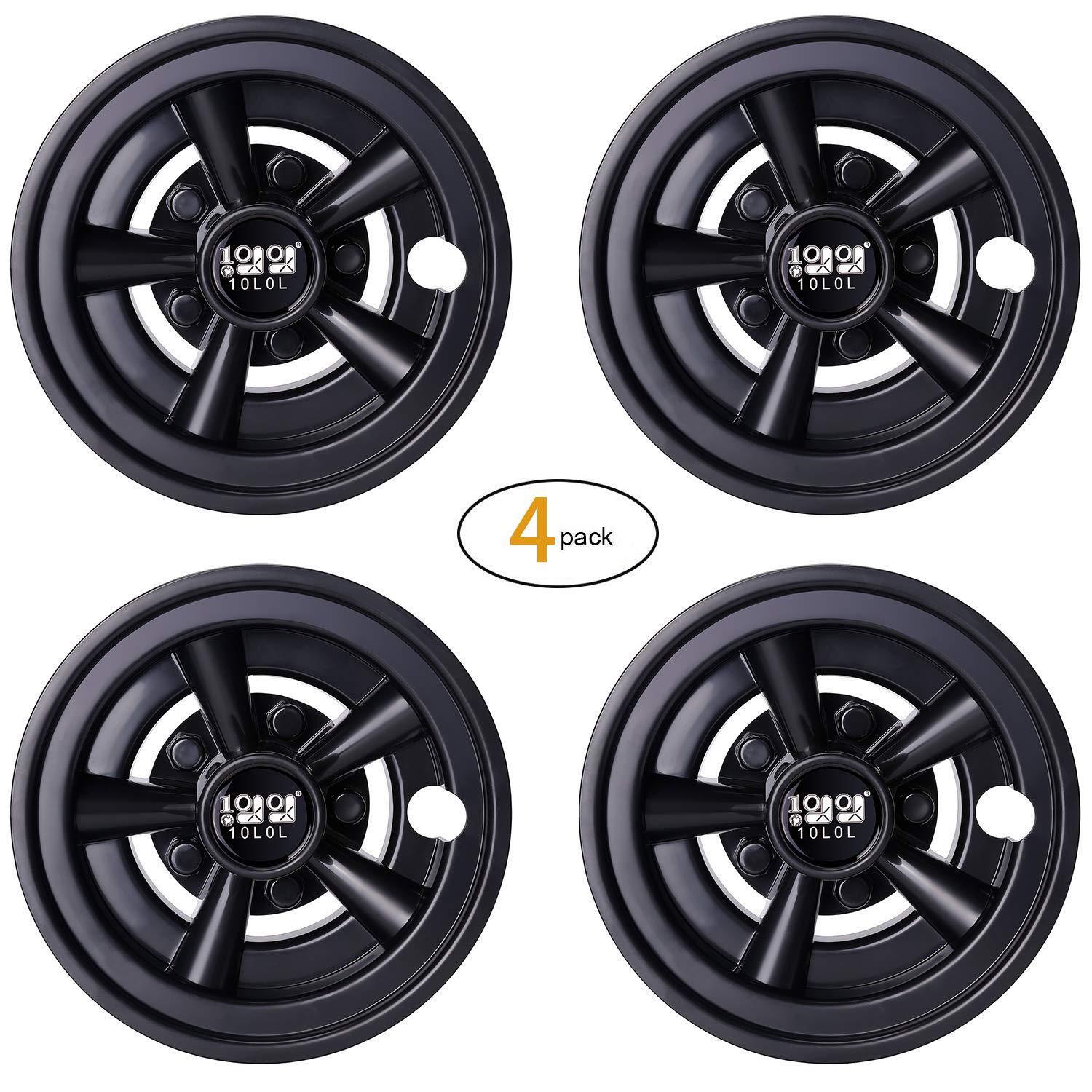 10L0L Golf Cart SS Wheel Covers Hub Caps for CAR/EZGO Par
