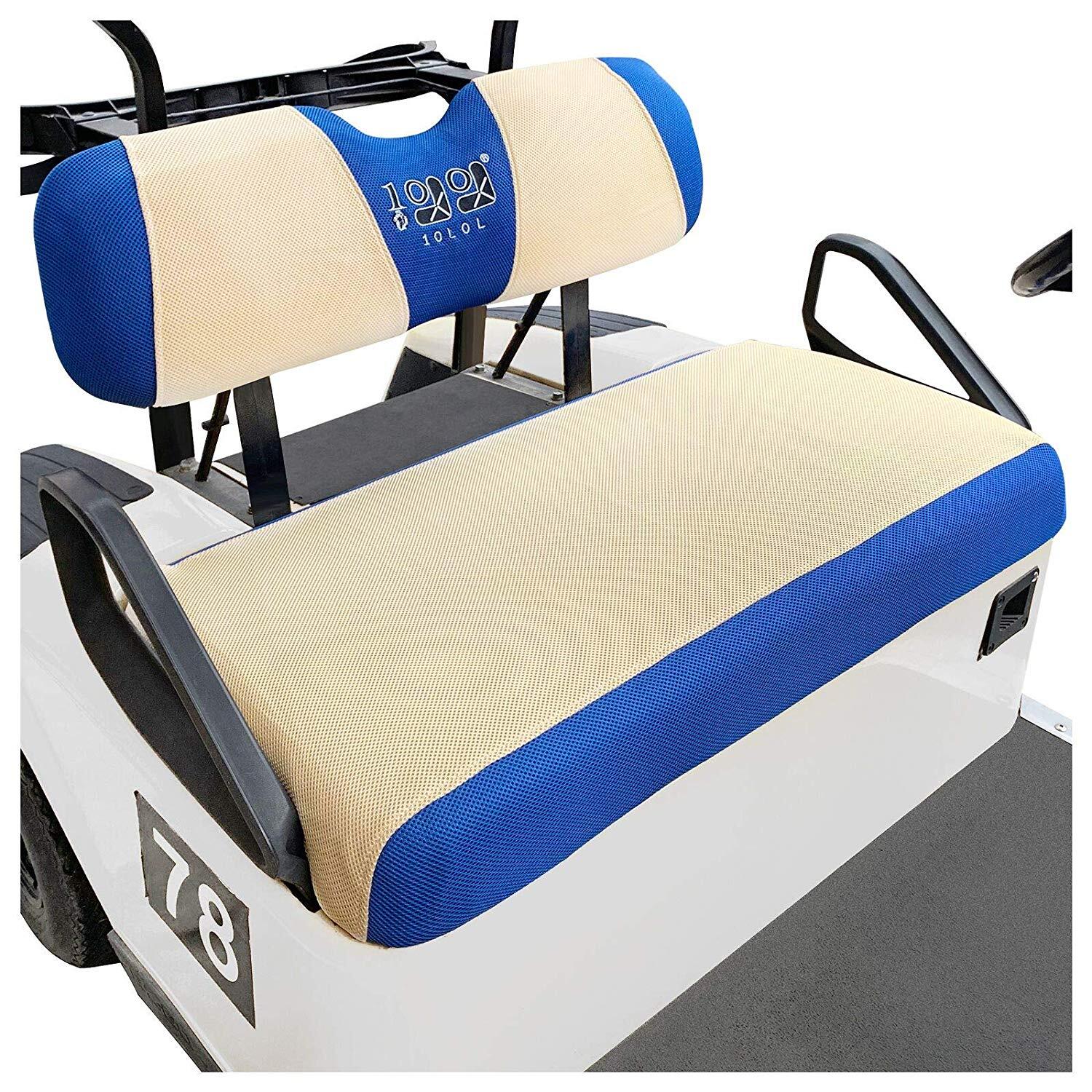 10L0L Golf Cart Seat Cover Set Fit for EZGO TXT & RXV, EZGO Bench Seat
