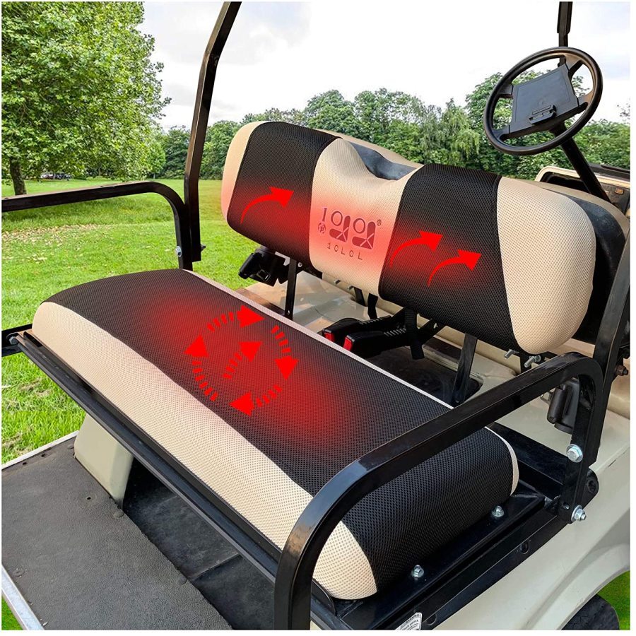 Online shopping for 10L0L Golf Cart Front + Rear Seat Cover Set for