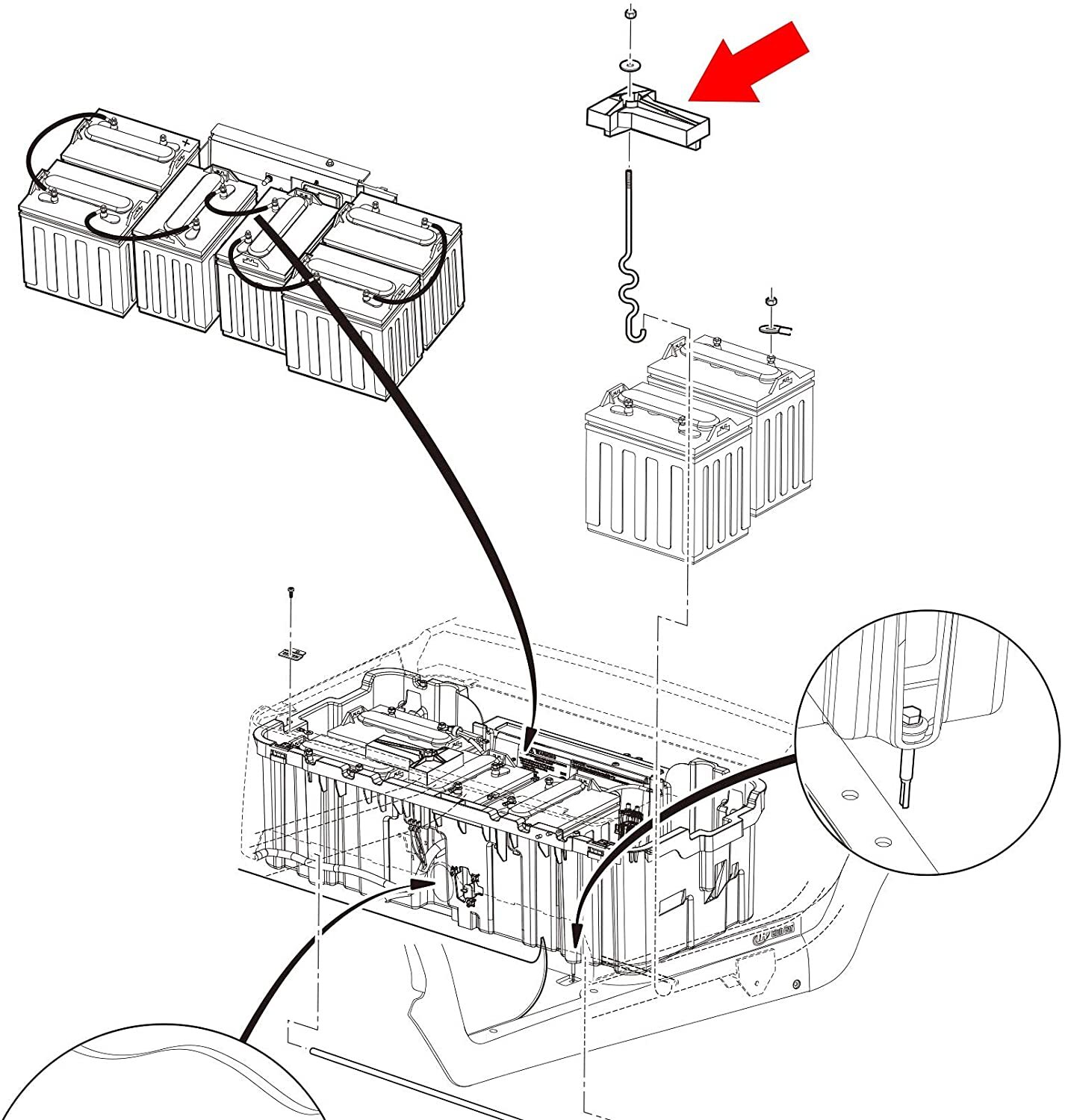 Get Your Ideal Club Car Precedent Battery Hold Down Rod 10L0L