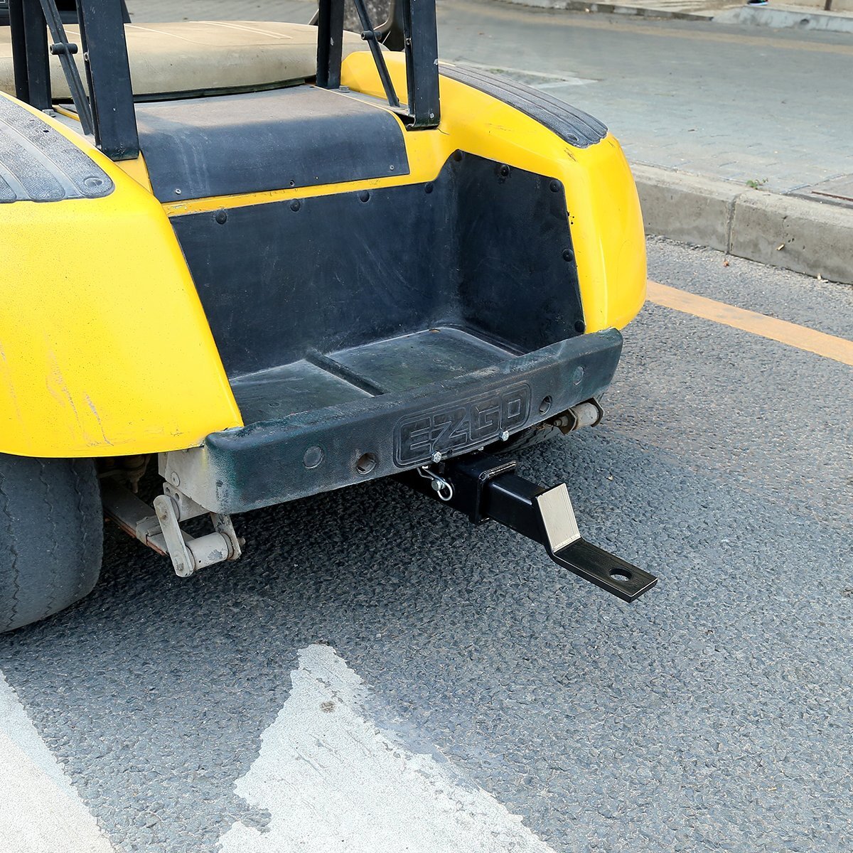 10L0L Rear Seat Trailer Hitch with Receiver for Step on Back of Golf Cart