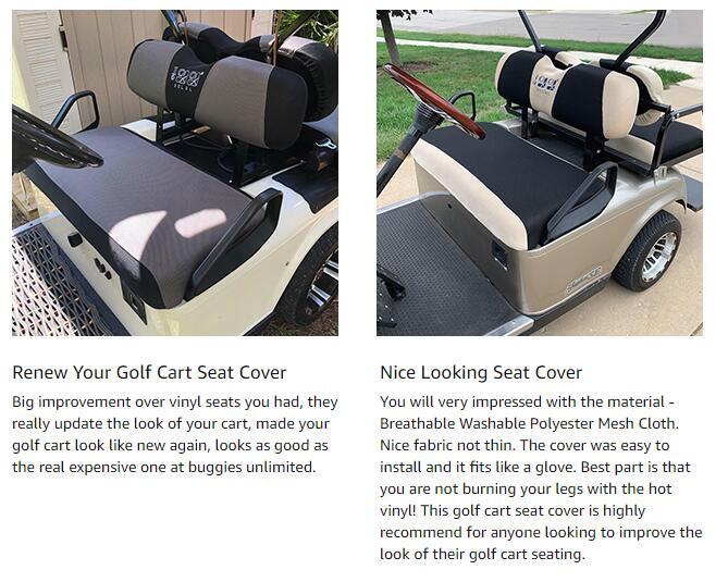 Golf Cart Seat Cover Set Fit For Club Car Ds Precedent And Yamaha L Usa Free - Golf Cart Seat Cover Diy