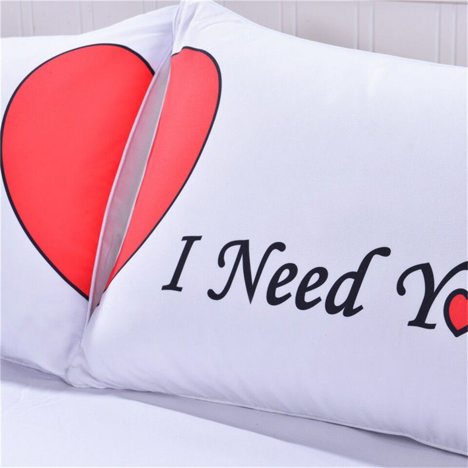 Eluxliving I Love You And Love You More Couples Pillowcases