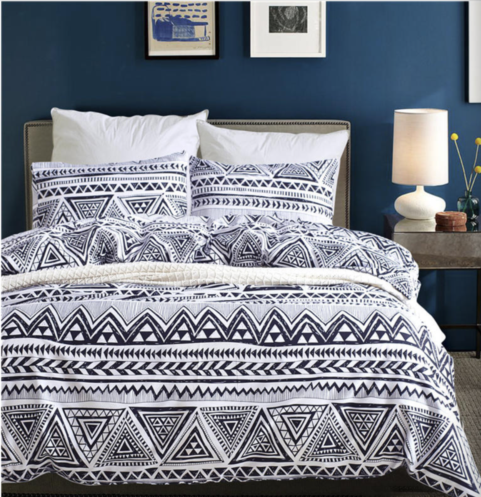 Boho Bed Linen Set Palm Leaves Bedding Set Adults' Bed ...