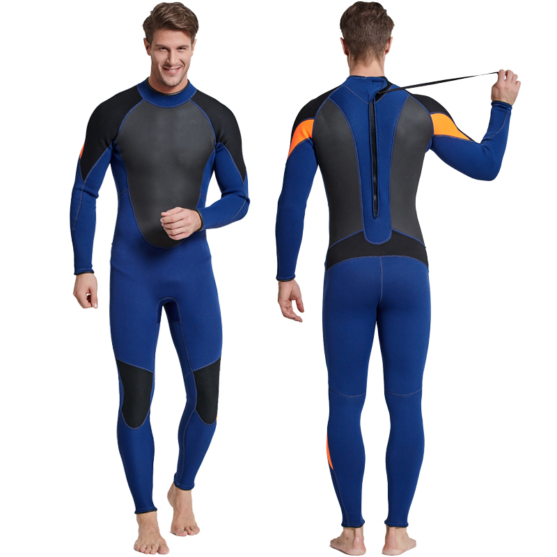Men S 3mm Full Body Suit Winter Wetsuit Diving Suit Back Zip