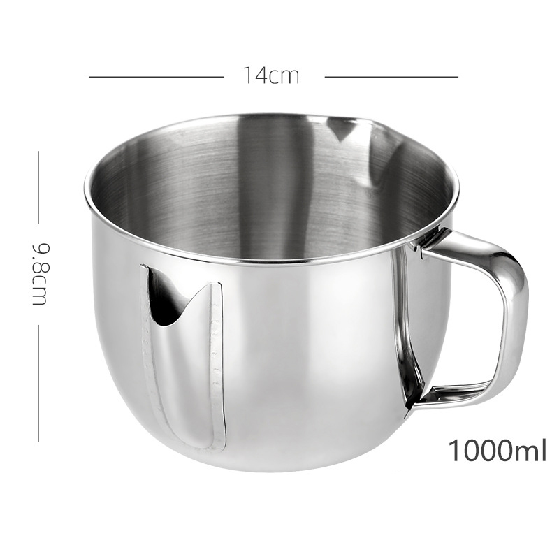 Mugpie Fat Separator Large 4 Cups Gravy Strainer Premium 304 Stainless