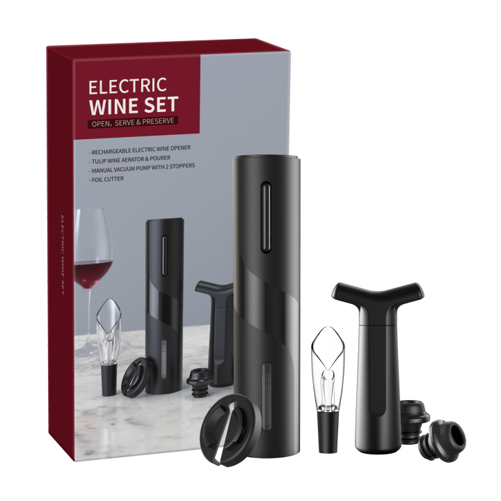 Electric Wine Bottle Opener kit Rechargeable Automatic Corkscrew