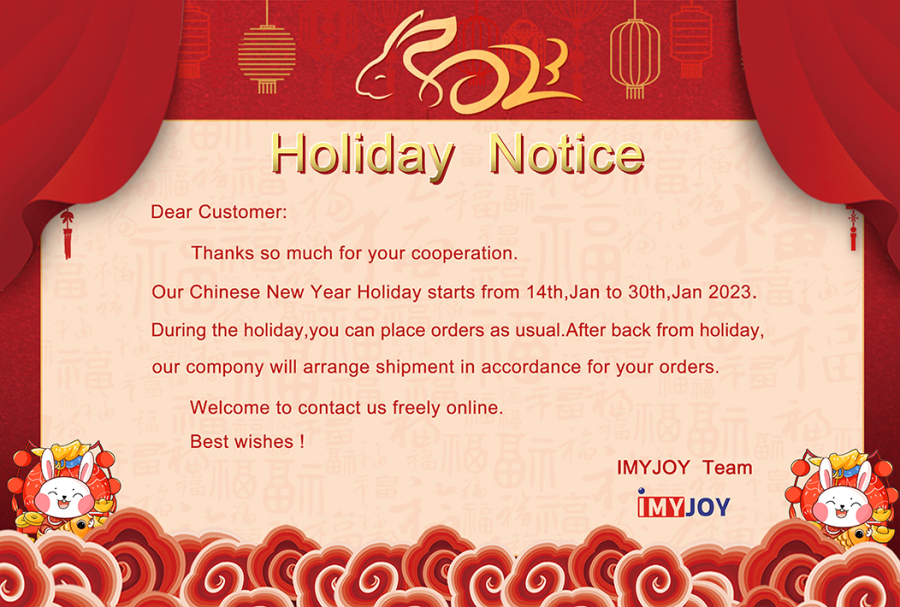 IMYJOY Chinese New Year Holiday Notice