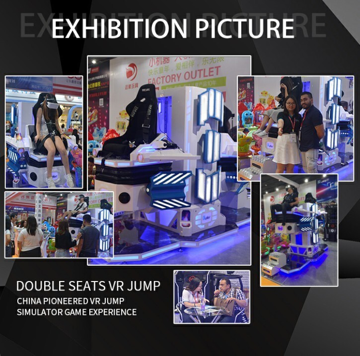 2019 Newest VR 2 Seats Screaming and Exciting VR Jump Simulator
