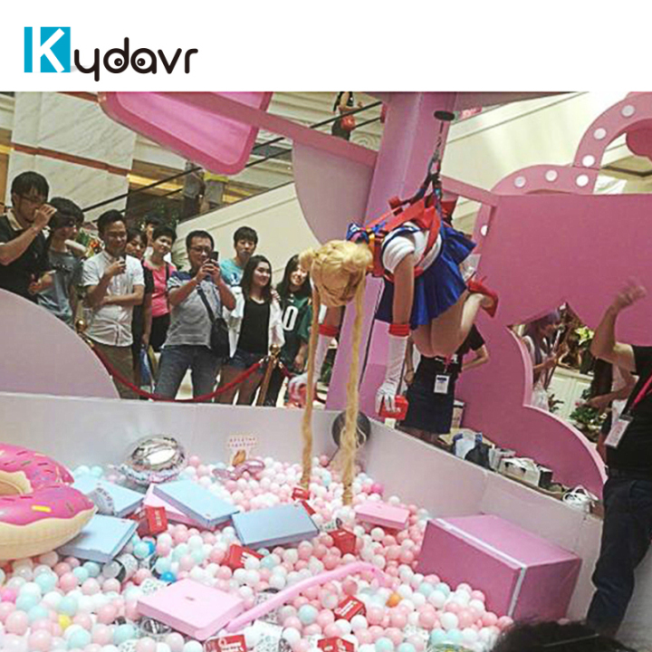 Human crane claw machine crane claw machine