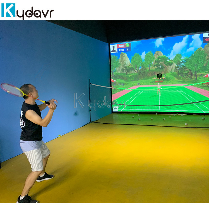 Interactive exercise smart gym interactive wall gym games Badminton simulator