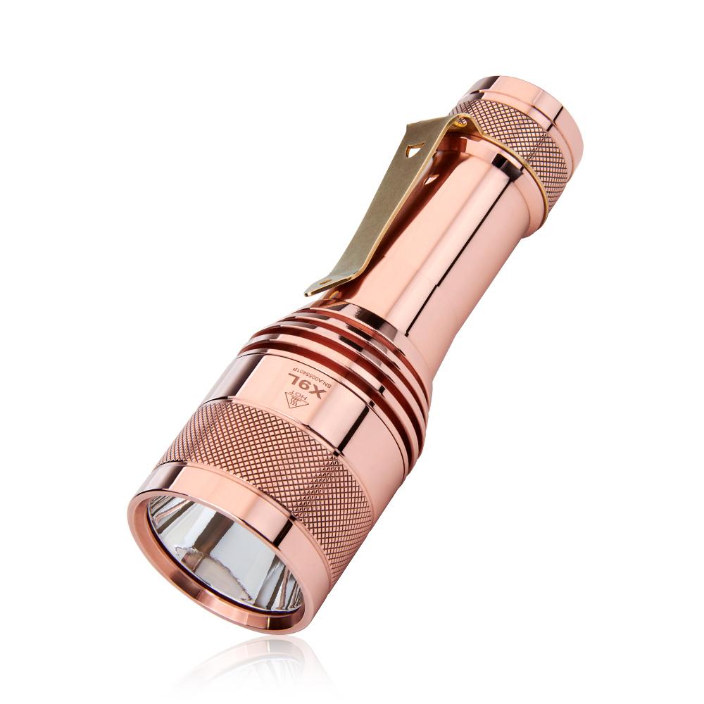 Lumintop FW21 X9L Copper Brass 6500 Lumens 810 Meters SBT-90 LED Flashlight
