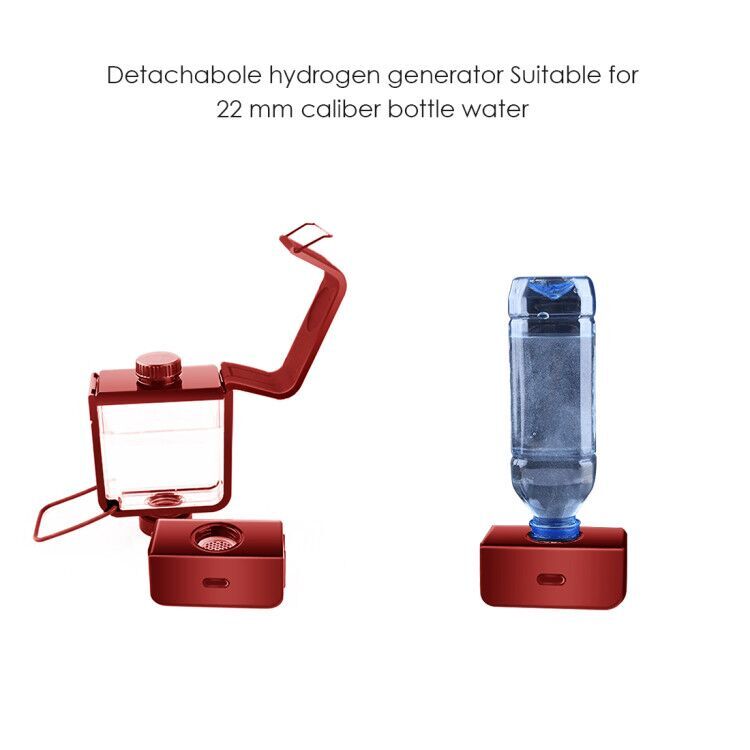 Portable hydrogen water bottle