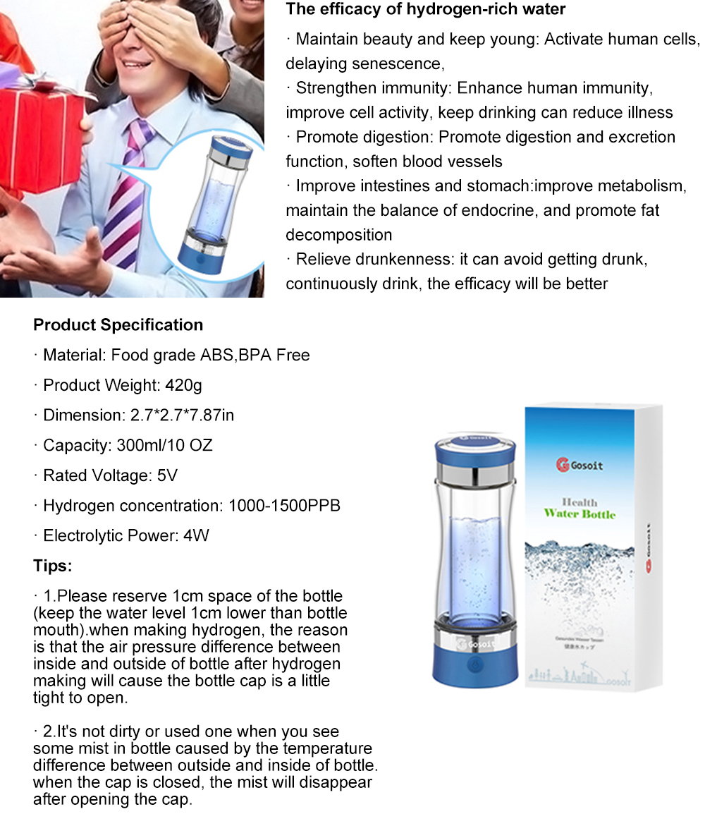 hydrogen water bottle