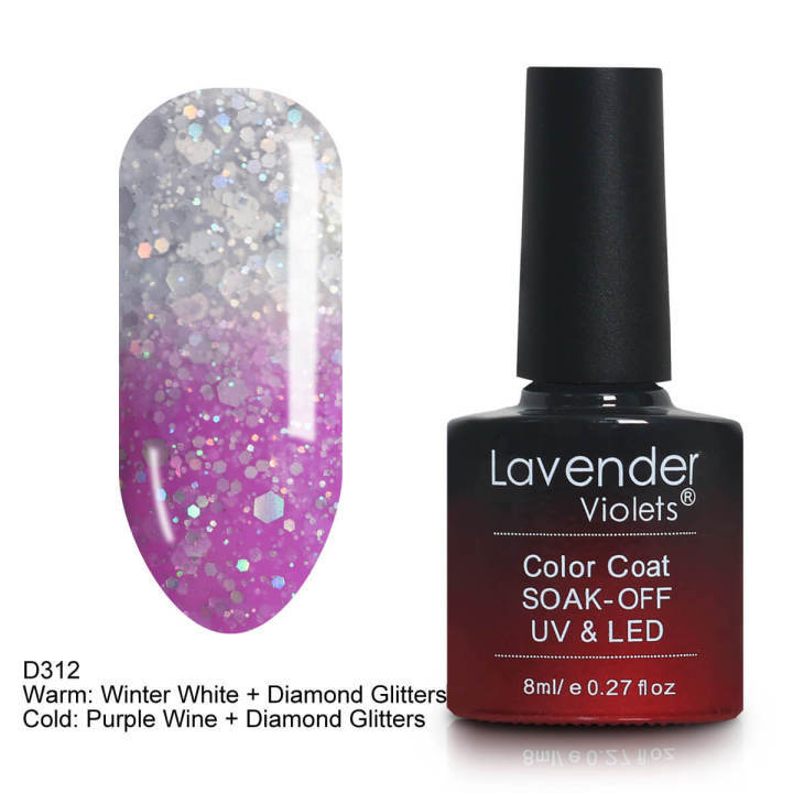 Lavender Violets 8ml Color Changing Uv Led Soak Off Gel Nail Polish