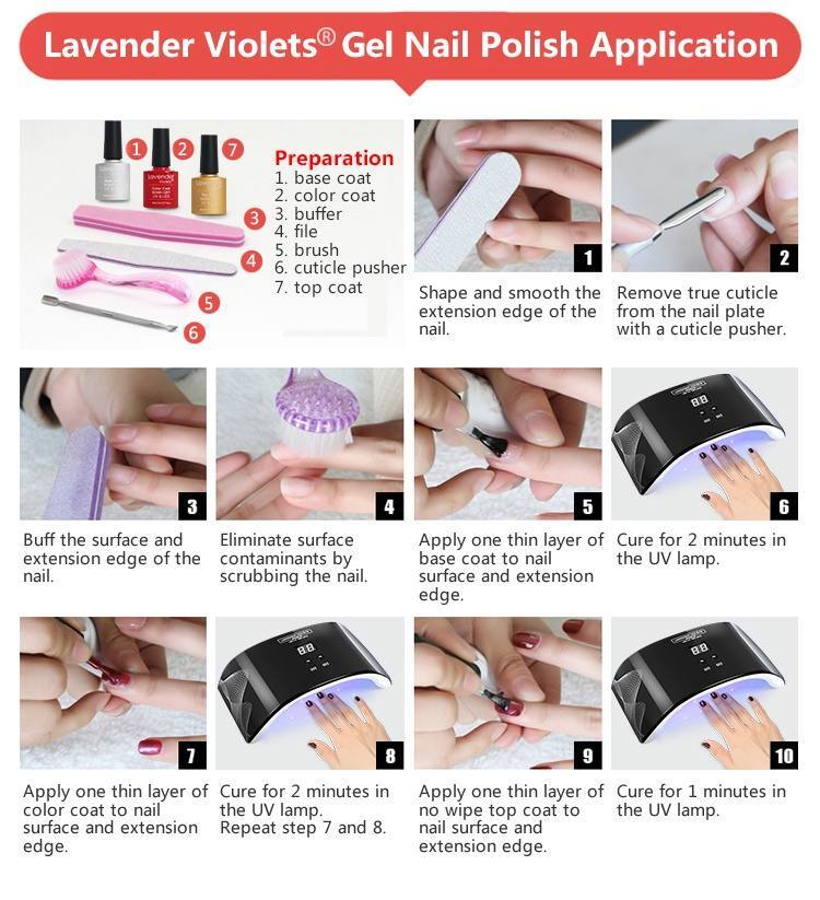 MAGIC ARMOR Gel Nail Polish, 10ml Popular Purple Color Soak Off UV LED Nail  Gel Polish Nail Art Starter Manicure Salon DIY at Home(024-Purple )