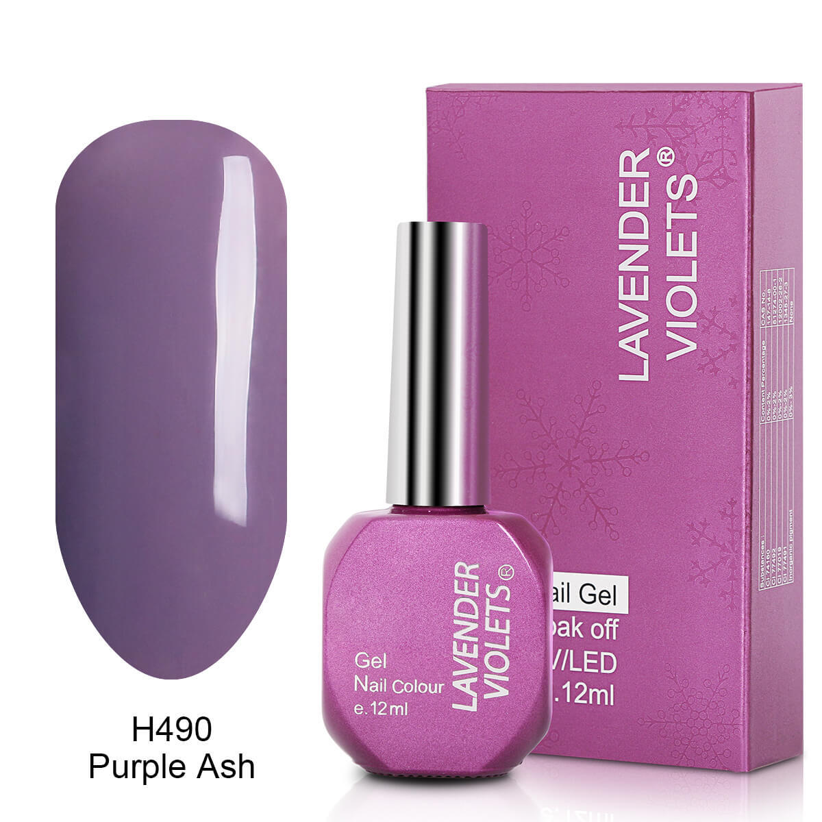 Lavender Violets Large 12ml Soak Off UV LED Nail Gel 