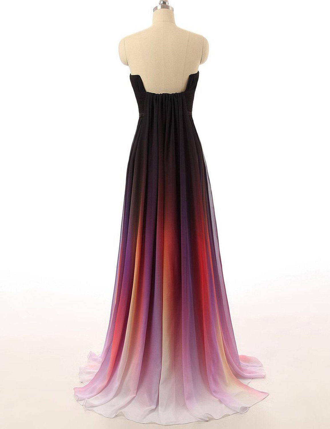 black dress with orange