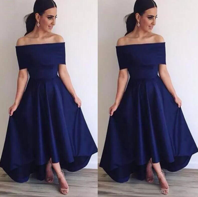 long navy blue bridesmaid dresses