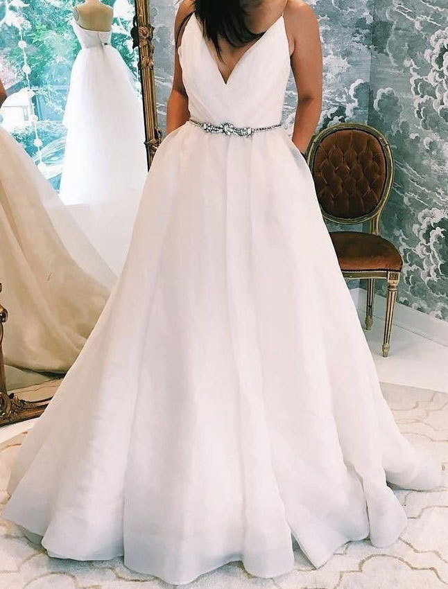 white wedding simple dress