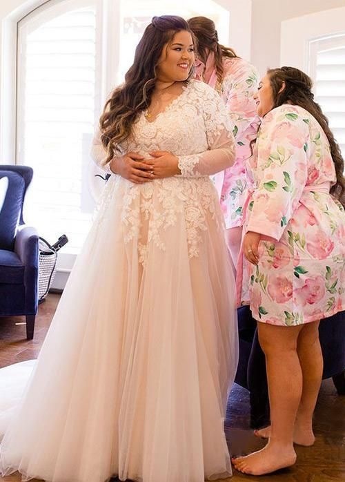 plus size tulle gown