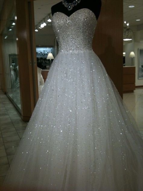 sparkly sweetheart wedding dress