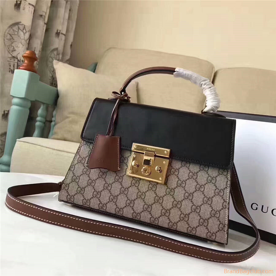 Gucci handbag Padlock small GG Supreme top handle bag cheap gucci bags wholesale purses for sale ...