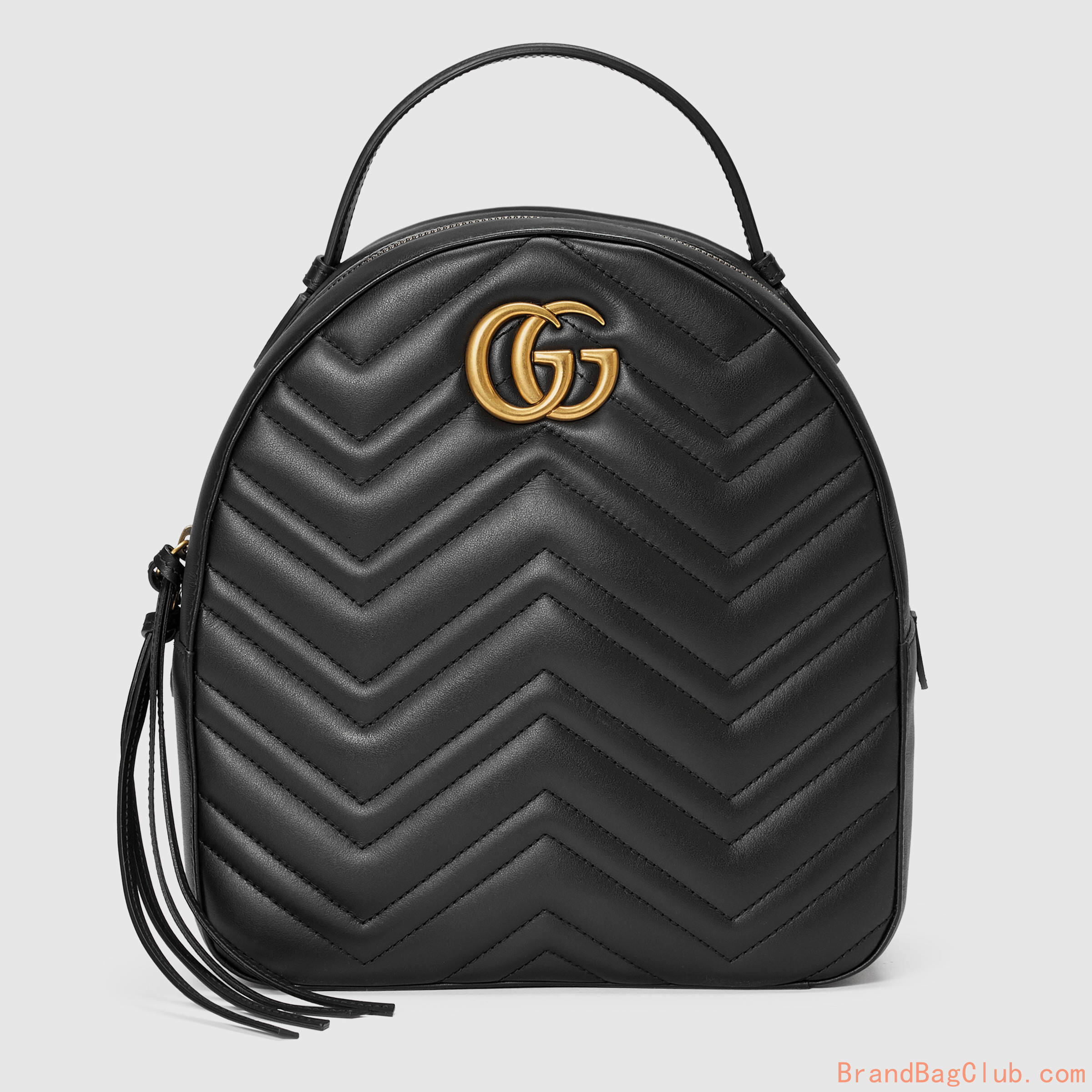 Gucci GG bag Marmont quilted leather backpack cheap gucci bags outlet online 476671 black sale