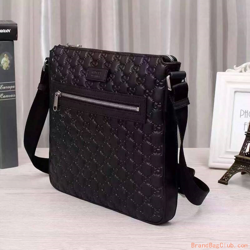 Gucci gg crossbody shoulder bag bookbag mens gucci black leather messenger bag sale replica ...