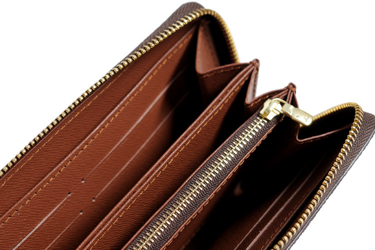 louis vuitton wallet men lv wallet for men women Monogram Canvas zip wallet long Zippy Organizer ...