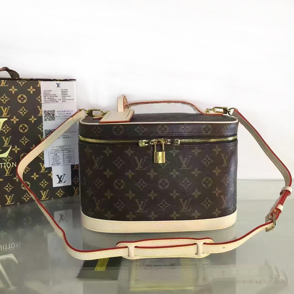 Louis Vuitton Makeup Bag Monogram Cosmetic Handbag Vanity lv bags outlet Replica Bags M47280 sale