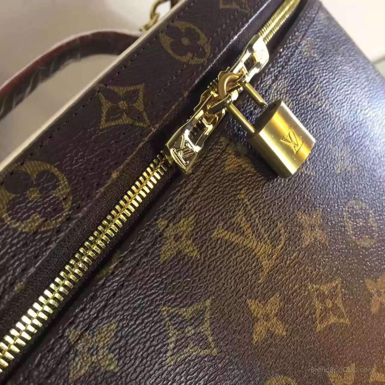 Authentic Louis Vuitton Monogram Nice Cosmetic Vanity Hand Bag M47280