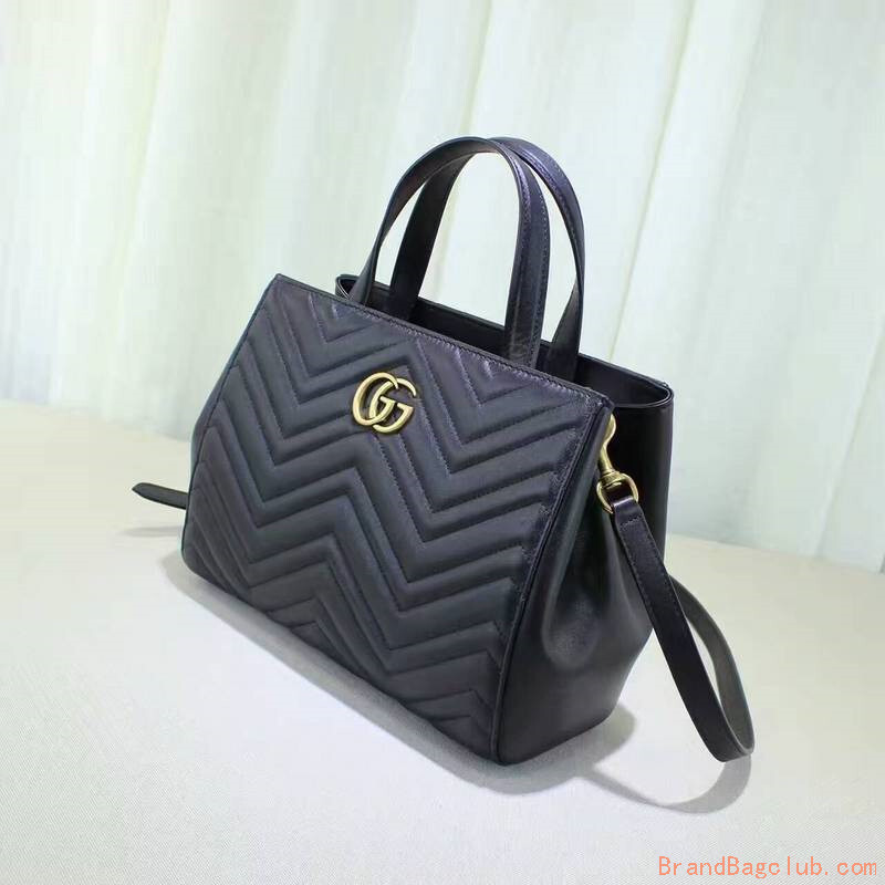 Gucci GG Marmont top handle bag black leather cheap gucci bags outlet gucci bags for women ...