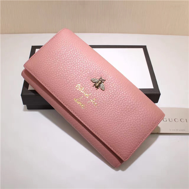 Gucci bee wallet pink gucci wallet womens bifold leather credit card holder wallet sale sale