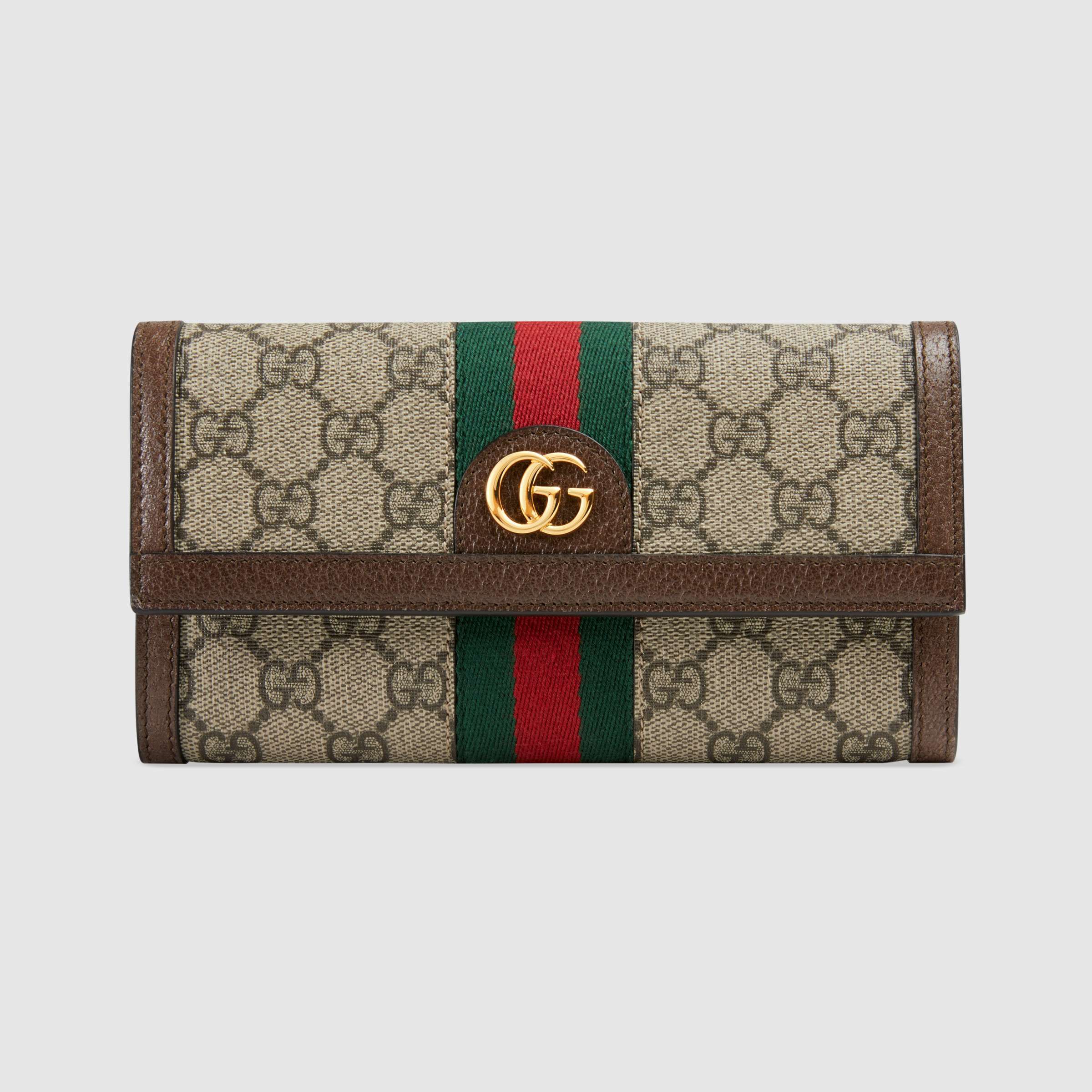 Gucci wallet online sale leather Ophidia GG continental wallet bifold cheap womens credit card ...
