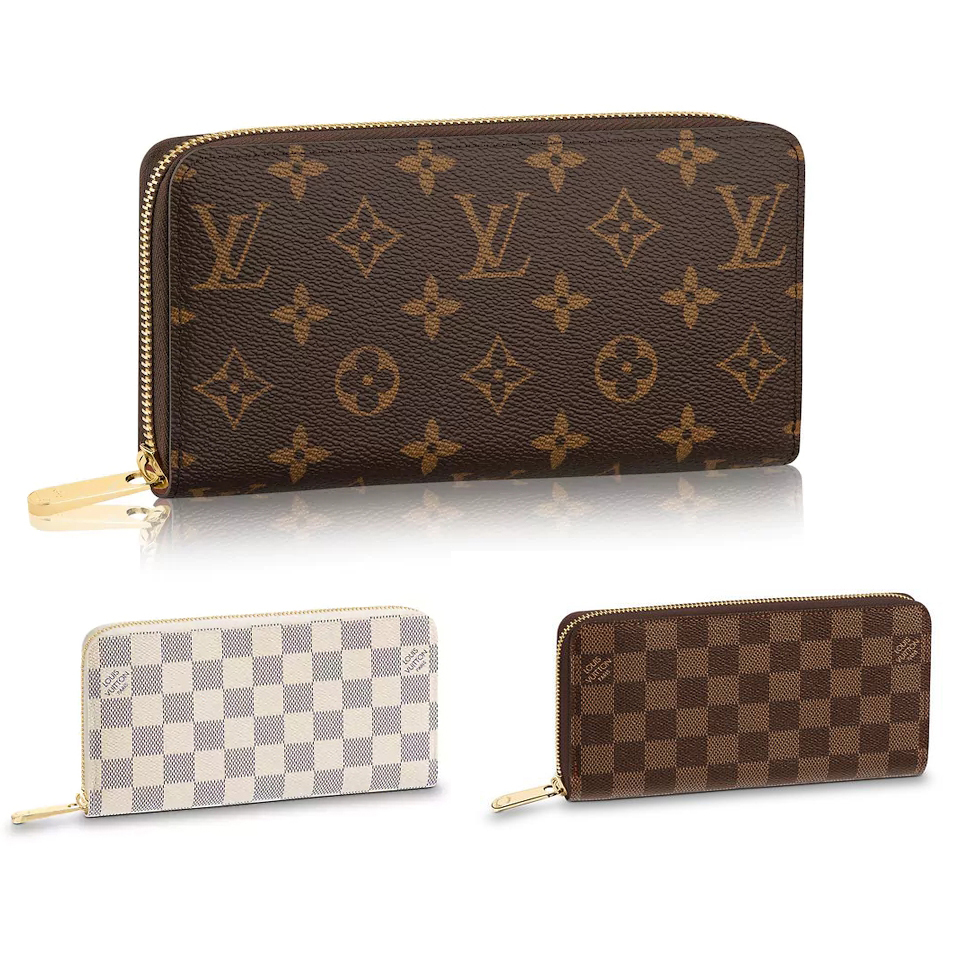 louis vuitton wallet men lv wallet for men women Monogram Canvas zip wallet long Zippy Organizer ...