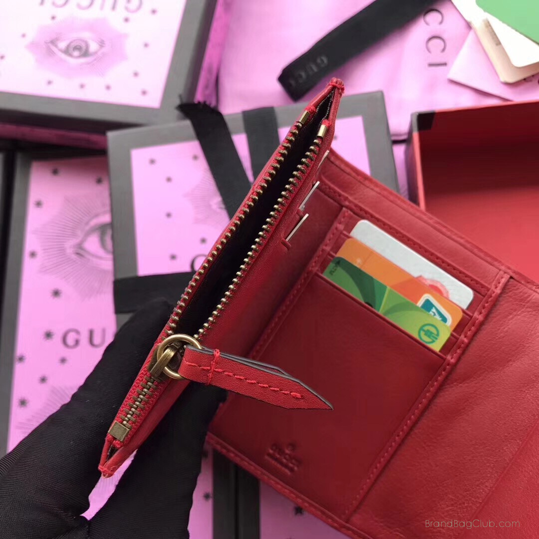 3 colors gg gucci marmont wallet trifold leather card